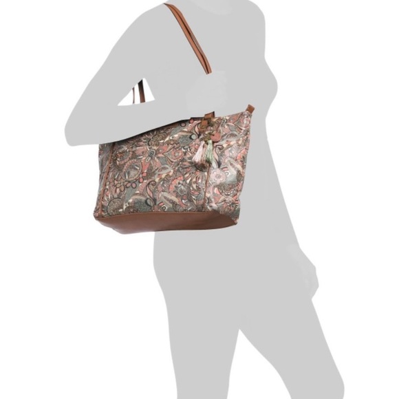 Sak Roots SIENNA Coated Canvas Metro Printed Tote - Picture 2 of 8